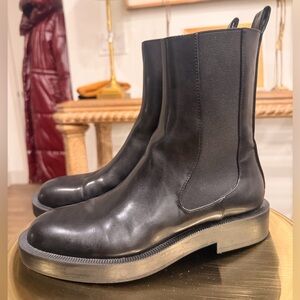 Zara Faux Leather Chelsea Ankle Boots in size 6 / 36